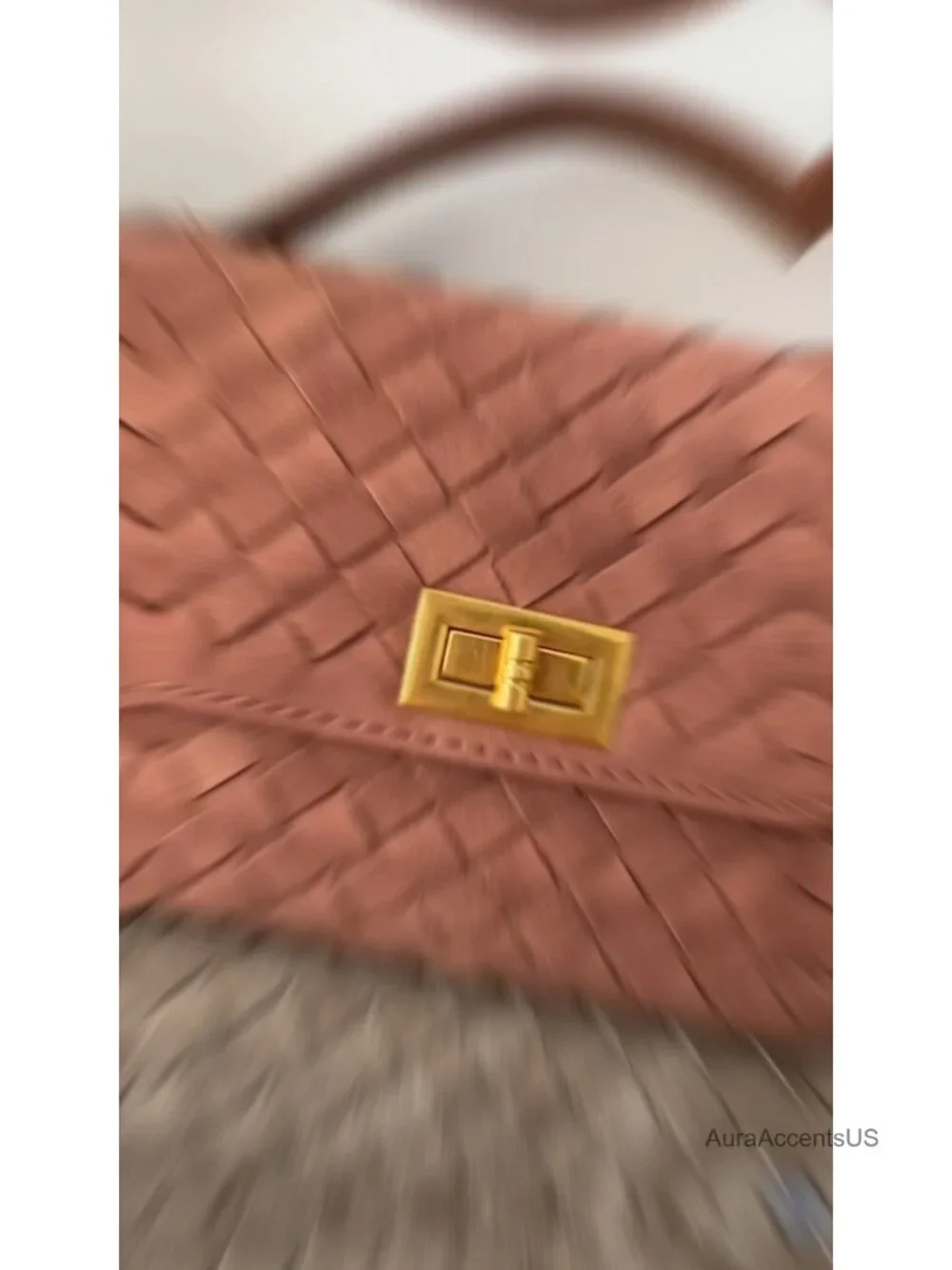 Woven Suede Handbag Evening Shoulder Bag Clutch Purse